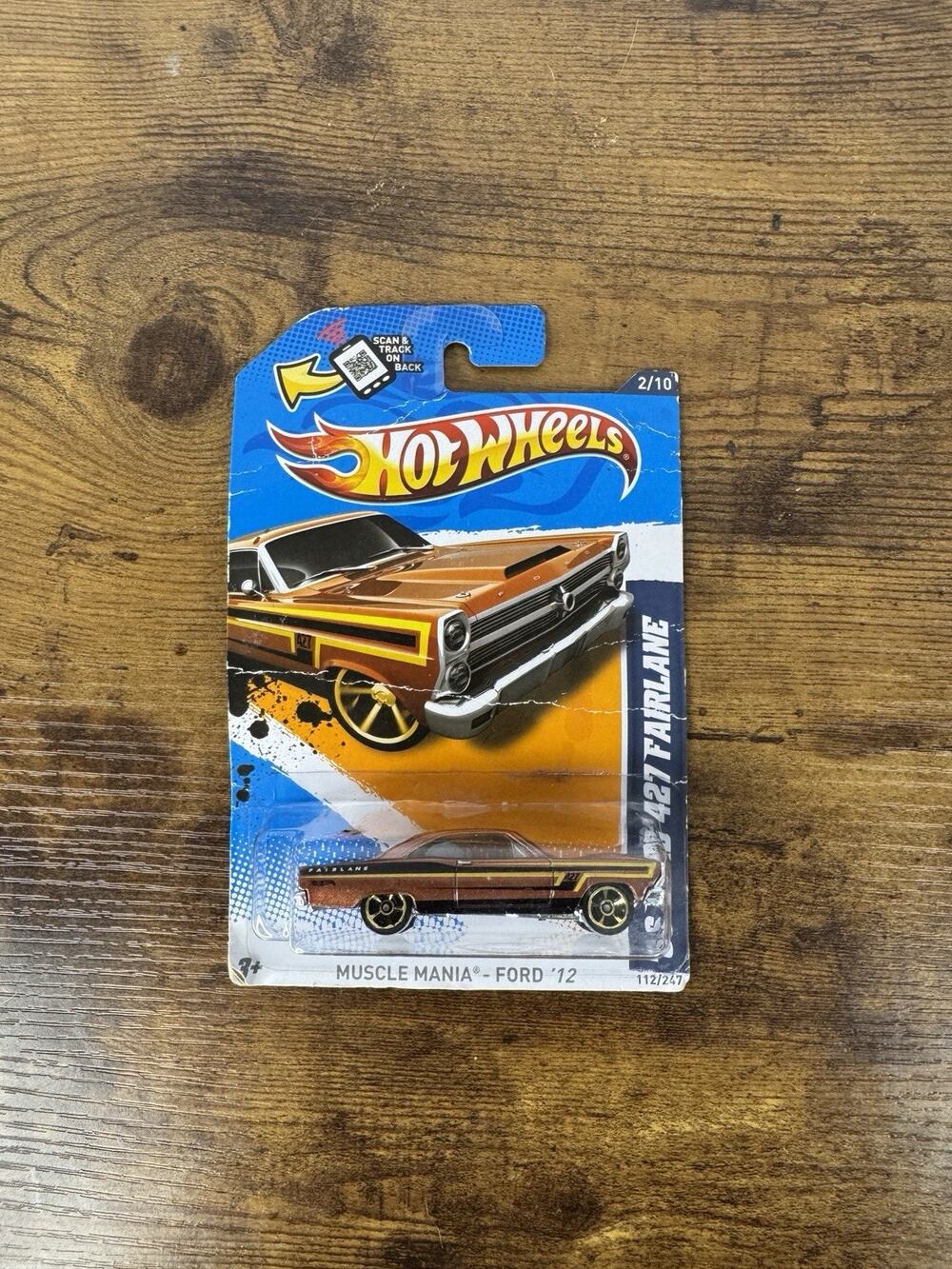 2012 Hot Wheels ’66 Ford 427 Fairlane V5650 Muscle Mania 2/10 Copper 112/247